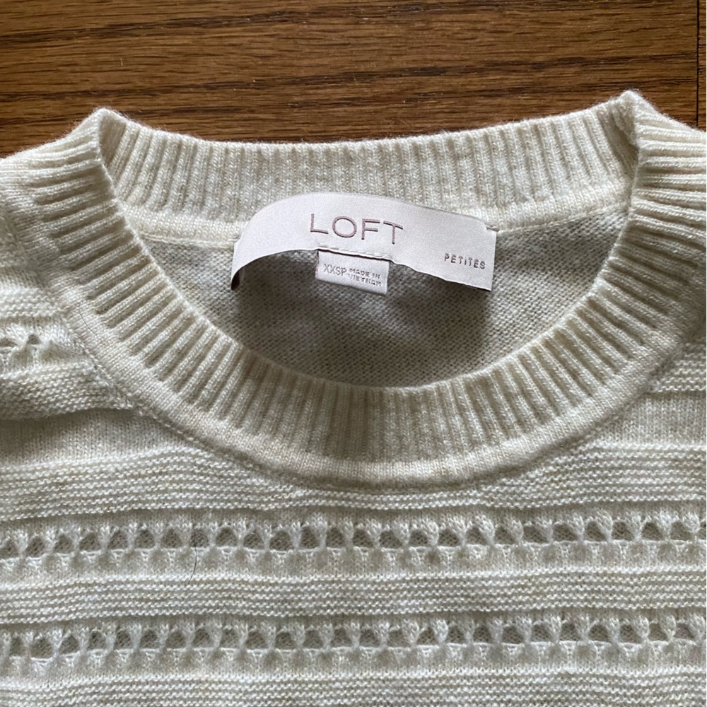 Loft cream sweater XXSP